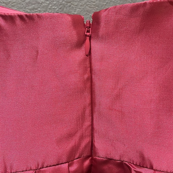 Hutch Sabrina Strapless V-Neck Pleated High-Low Gown - Picture 10 of 17